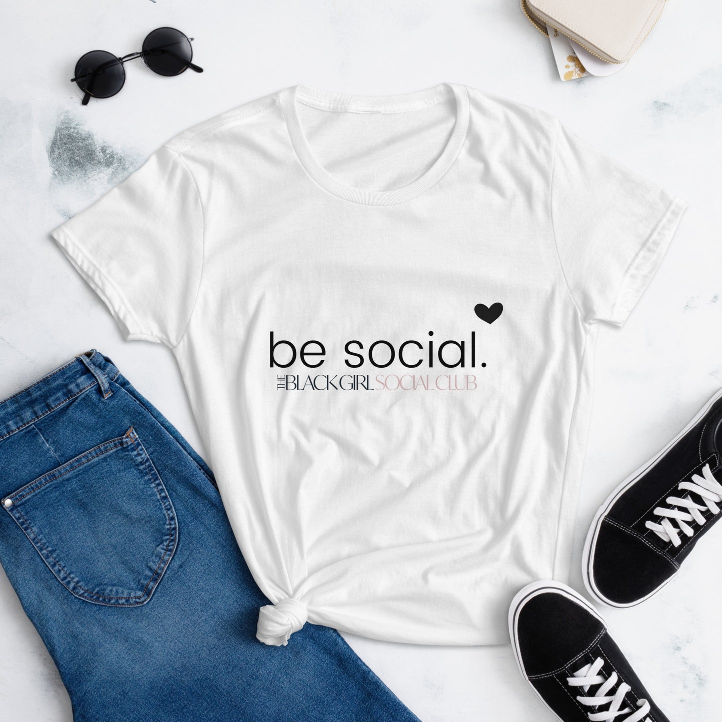 Be Social Women's short sleeve t-shirt